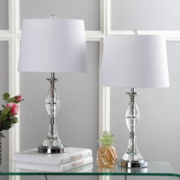 Reid 25.5" Crystal LED Table Lamp - JONATHAN Y